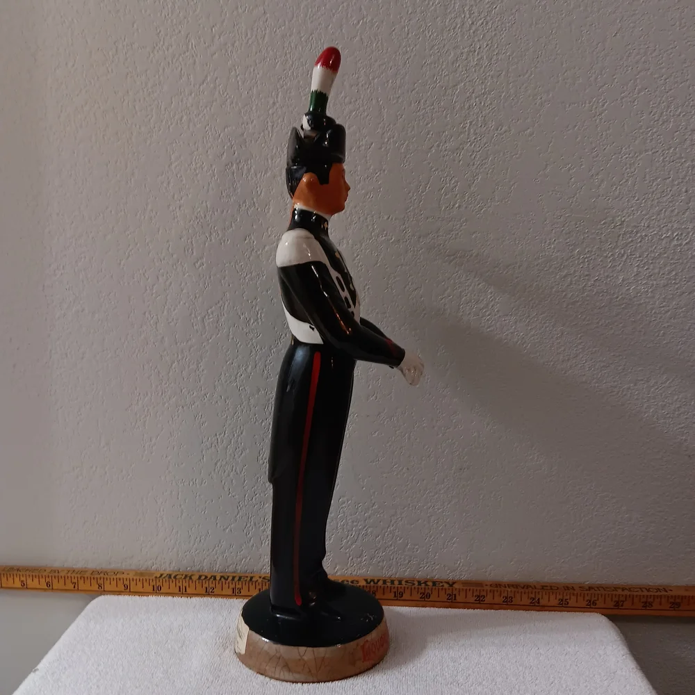 Ceramic Soldier Figurine with Black Uniform